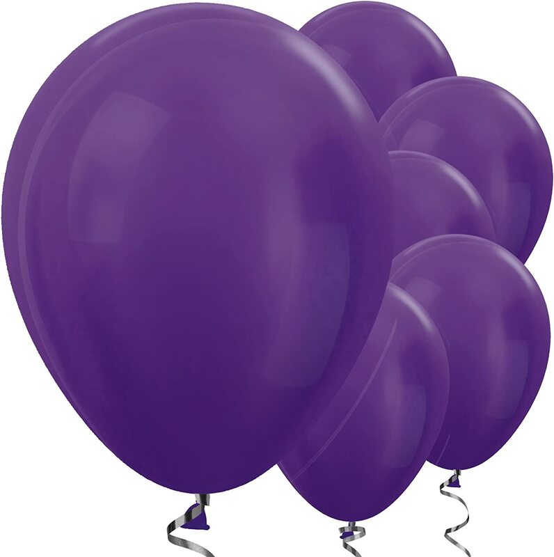 

Amscan Metallic Violet Round Balloons, 50-Piece, Violet