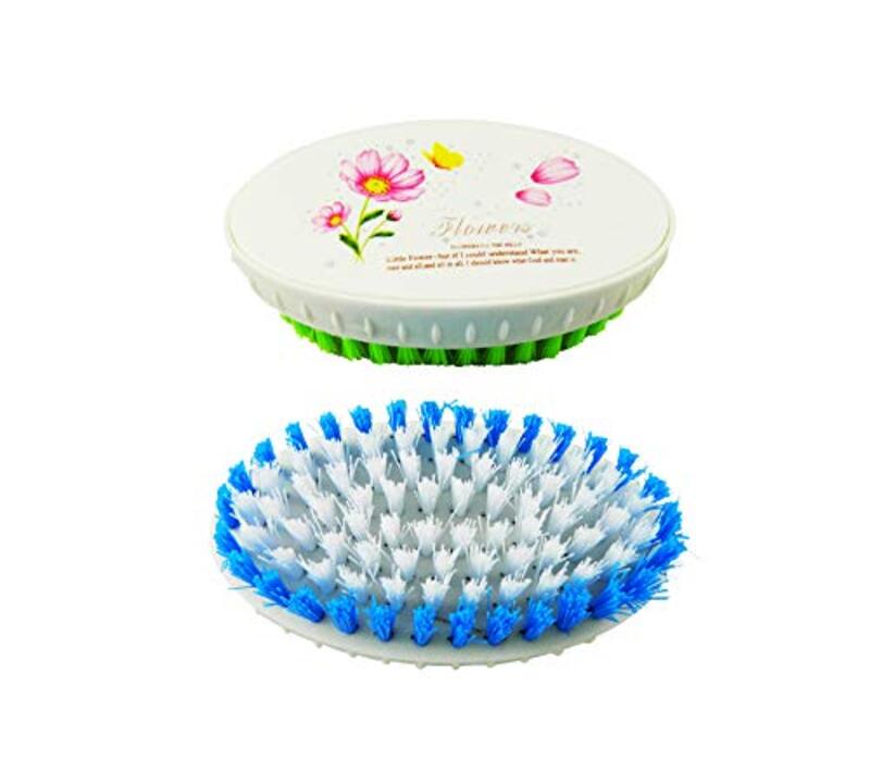 

Bathroom Cleaning Multi-Purpose Scrubbing Brush with Strong Bristle, Multicolour