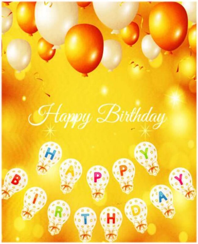 

Party Fun 2.3 Meter Happy Birthday Banner for Party Props and Decorations, Gold