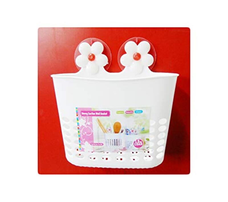 

Strong with Dual Suction Wall Basket, White