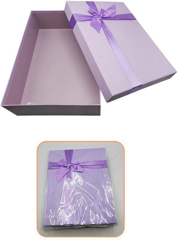 

Generic Very Beautiful Rectangular Gift Box, 33 x 26 x 8cm, Purple