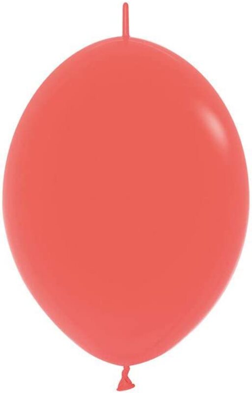 

Sempertex 12-Inch Link O Loon Latex Balloons, 25 Pieces, Fashion Coral