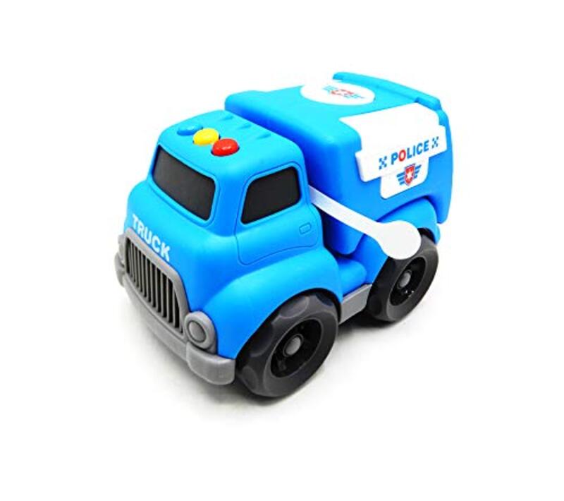 

Police Truck Toy Car with Lighting & Musical Sound System, Blue, Ages 3+