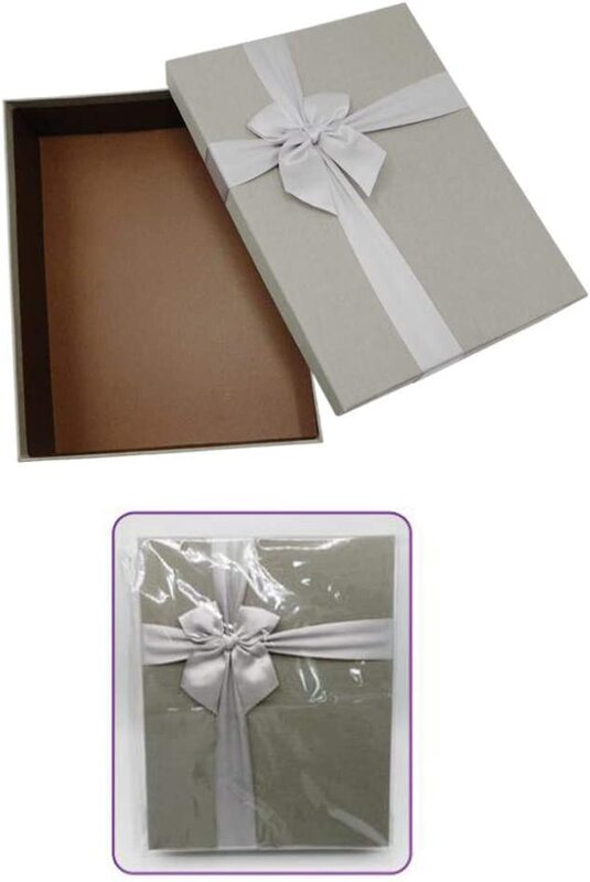 

Very Beautiful Rectangular Gift Box, 31x25x6.5cm, Grey