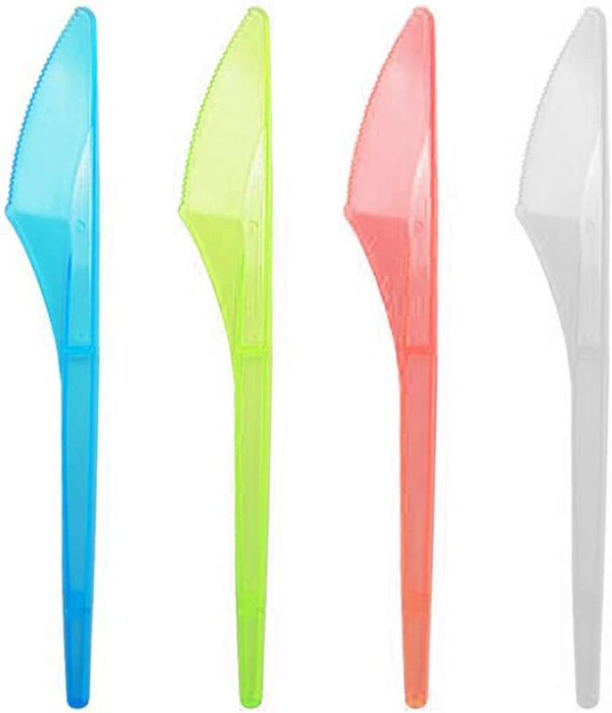 

24-Pieces Party Fun Transparent Knives, Assorted