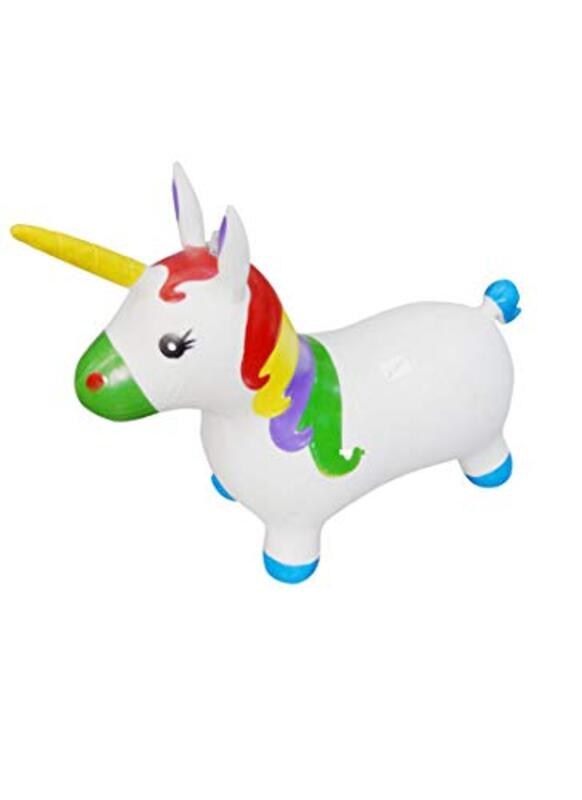 

Beautiful PVC Animal Riding Unicorn Toy with Music, White