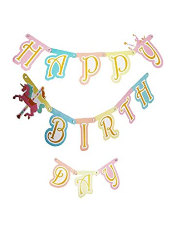 

Generic Party Fun Happy Birthday Paper Part Banner, Multicolour, All Ages