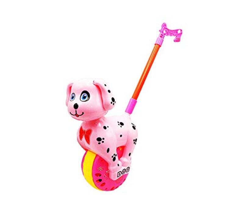 

Cute Dog Design Wheel Toy with Long Handle Bar, Ages 3+