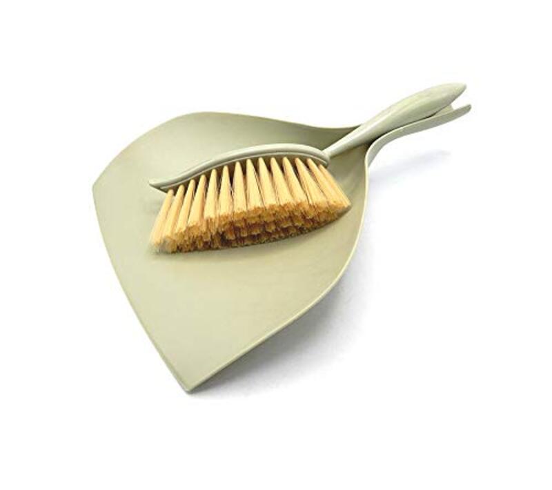 

Very Beautiful Design A Set of Dust-Pan and Brush, Off White