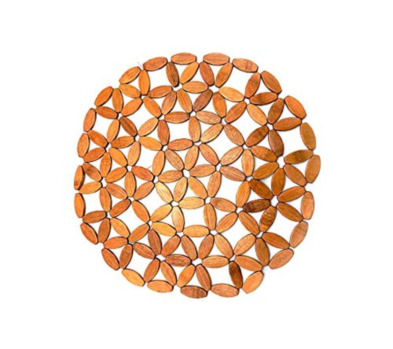 

Beautiful Bamboo Round Trivet for your Dining Table, Brown