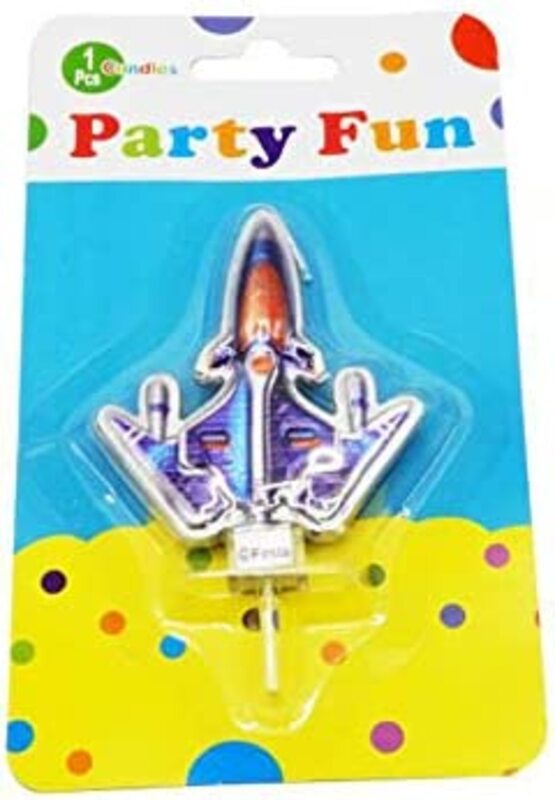 

Generic Party Fun Metallic Banner Foil Candle, Multicolour