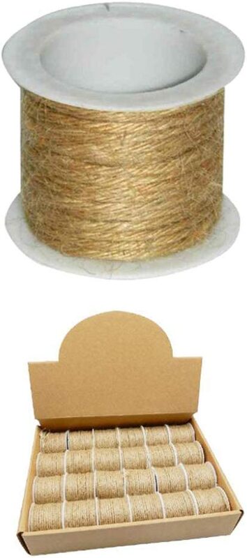

Generic Natural Jute String Rolls Set for all Purpose, 4.5 meter, 24 Rolls, All Ages, Light Brown