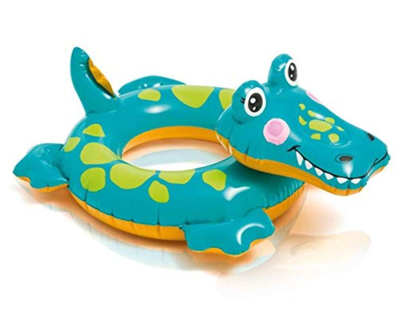 

Intex 58221 Big Alligator Swim Ring, Teal