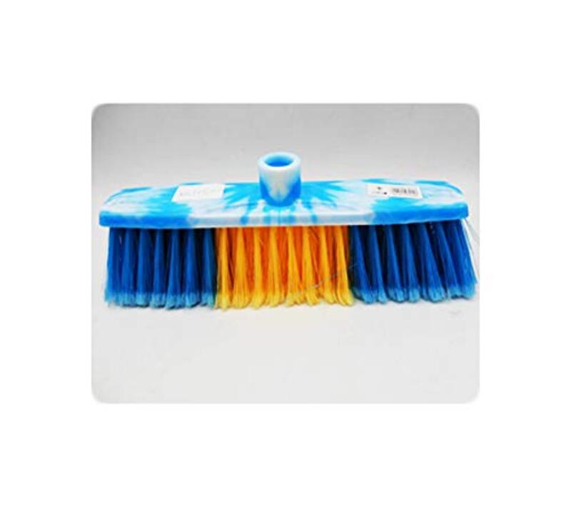 

Very Colourful Floor Cleaning Broom with Long Wooden Handle Blue