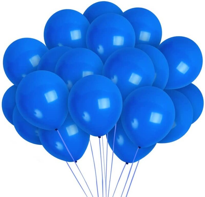 

Sempertex Tropical Solid 12 Inch Round Latex Balloons, 50 Pieces, Ages 3+, Royal Blue