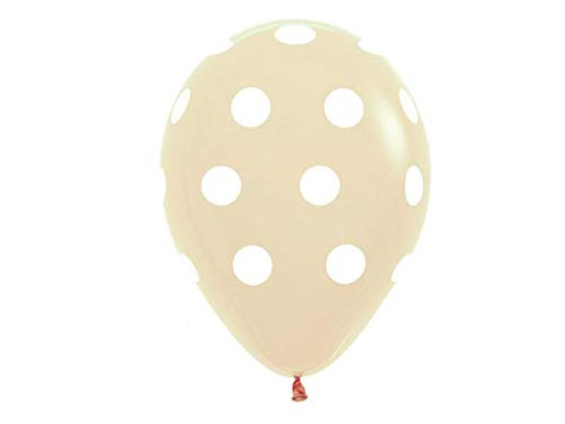 

Sempertex 12-Inch Round Latex Balloons Set, 50-Piece, Crystal Polka