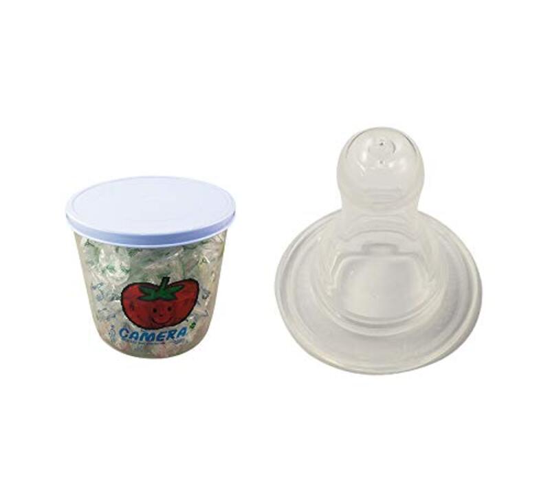 

Camera Standard Baby Nipple, 72-Pieces, Clear