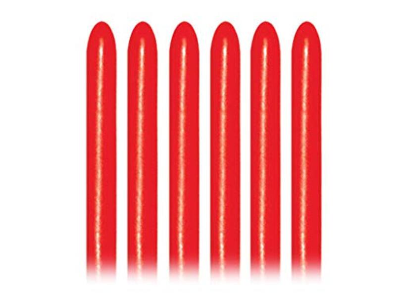

Sempertex 260q Long Balloon Fashion Latex Balloons Set, 50-Piece, Red