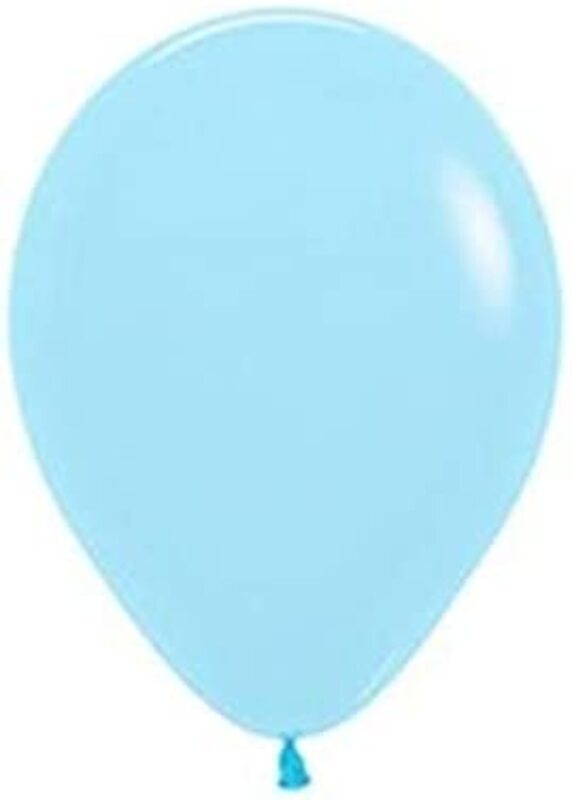 

Sempertex Pastel Matte Blue Round Balloons, 50-Piece, Blue