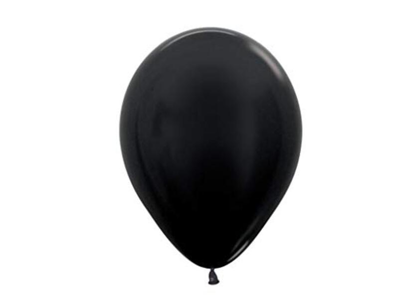 

Sempertex Round Pearl Latex Balloons, Black