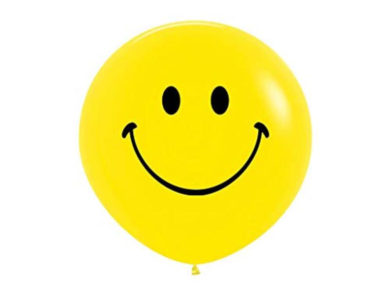 

Sempertex 36-Inch Round Fashion Smiley Face Latex Balloons Set, 2-Piece, Yellow