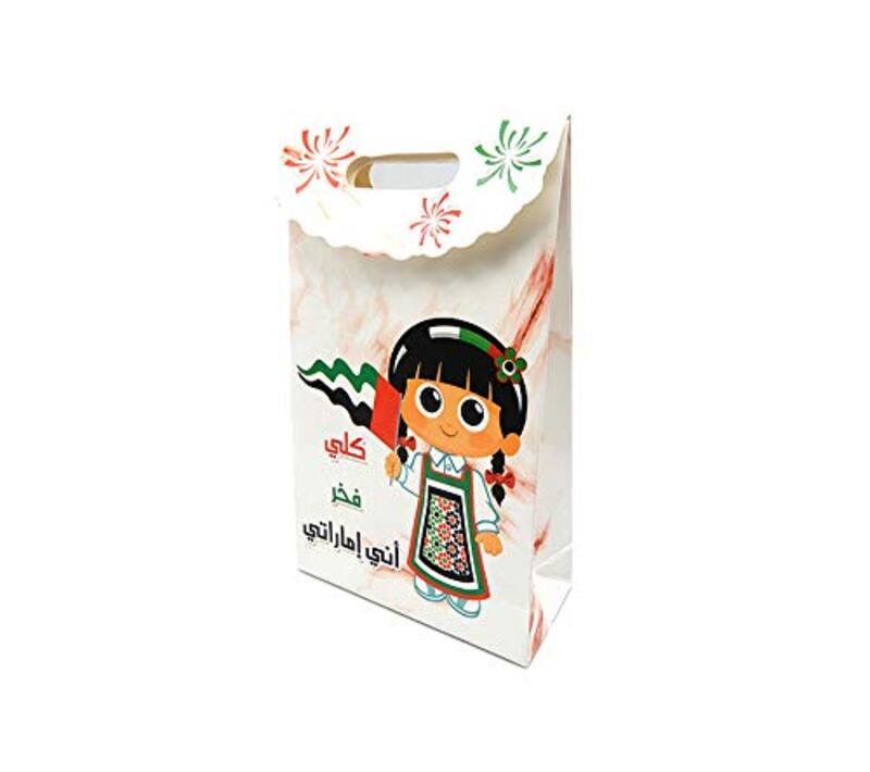 

Beautiful UAE Party Paper Gift Bag for Girl, 12 x 5 x 20cm, Multicolour