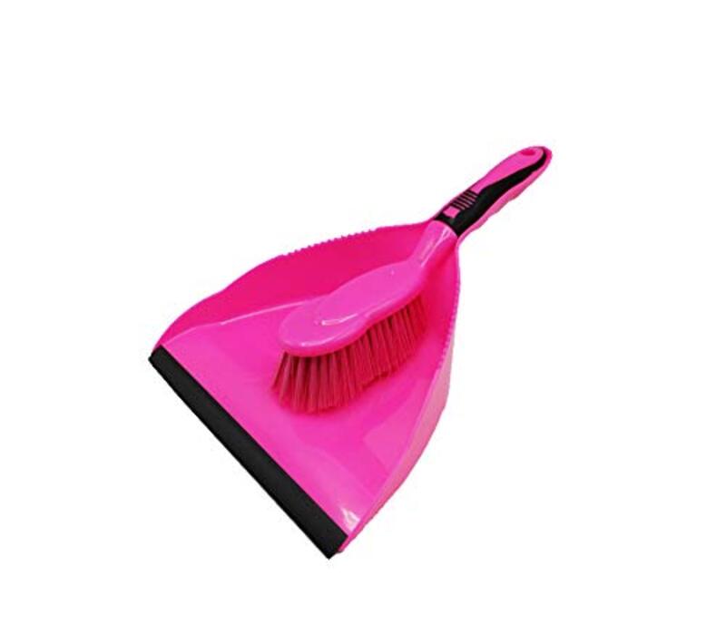 

Very Handy & Useful Home Dust-Pan and Brush, Pink