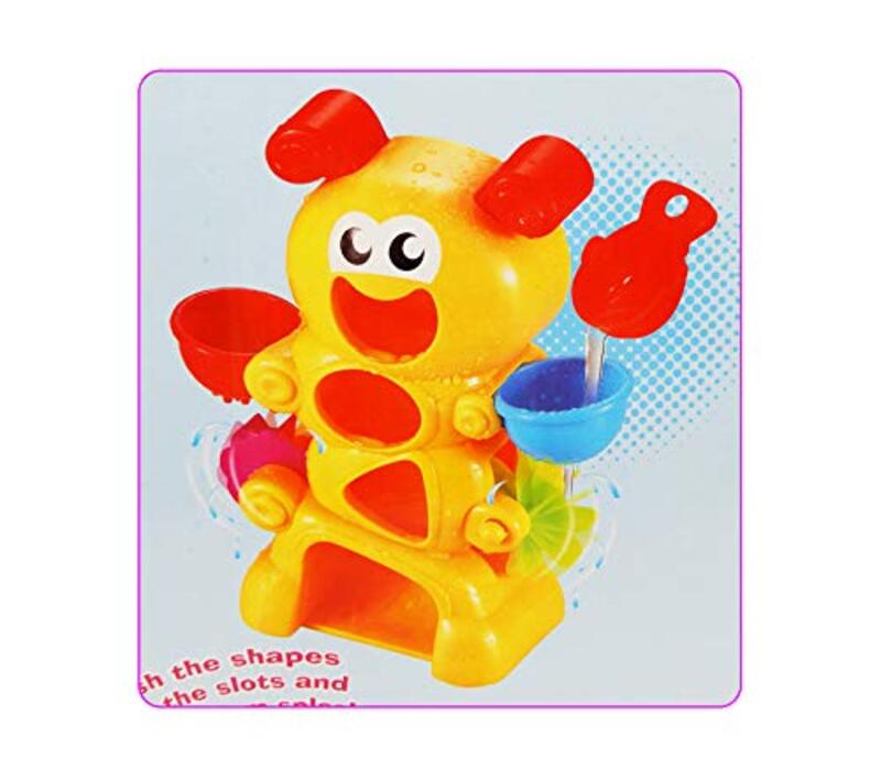 

Animal Shape Bath Toys with Hollow Body Parts, Yellow
