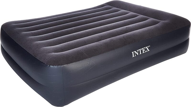 

Intex Airbed Inflatable Double Mattress with Built in Electric Pump, Black