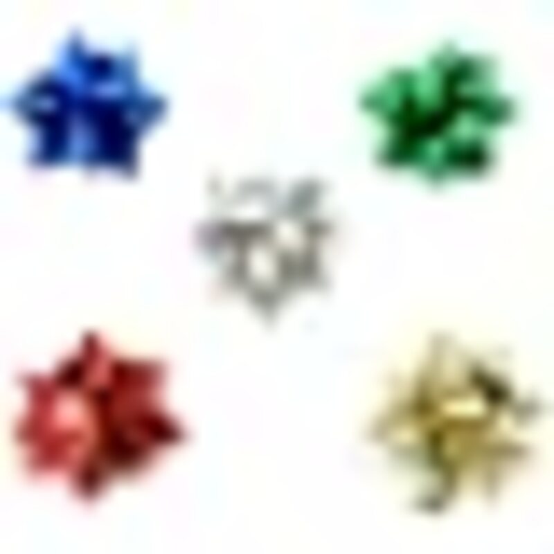 

Generic Beautiful Metallic Flower Confetti Bow Gift Wrap, Medium, 1.75cm, 70 Pieces, Multicolour