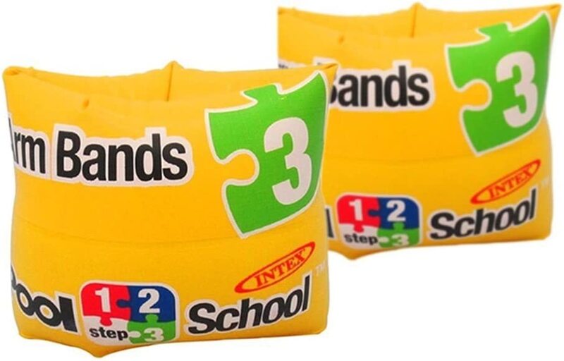 

Intex Step 3 Roll Up School Pool Arm Bands, 2 Piece, Yellow