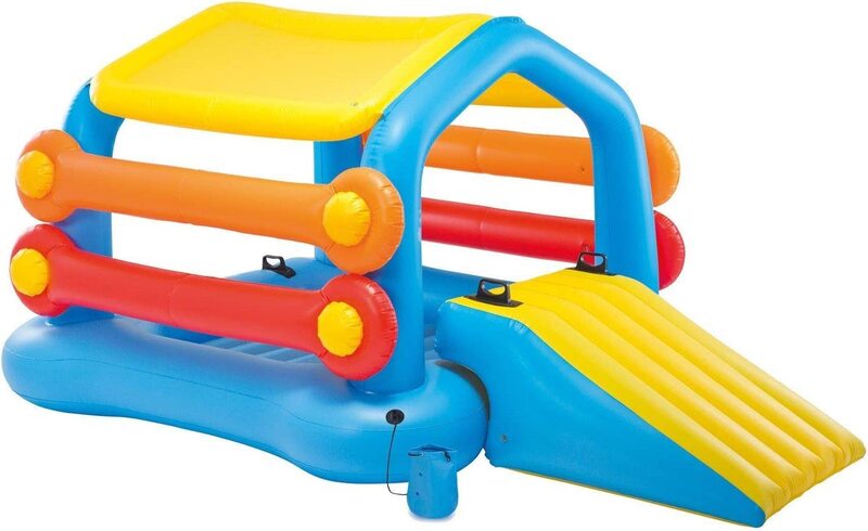 

Intex 58294 Inflatable Island with Slide & Noodles, Multicolour