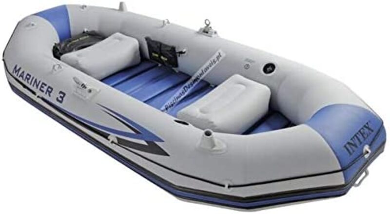 

Intex Mariner 3 Pro Boat Set, 68373, Grey/Blue