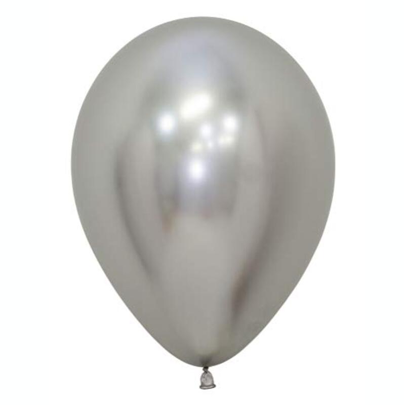 

Amscan 12-Inch Reflex Silver Party Balloon, 50-Piece, Ages 3+