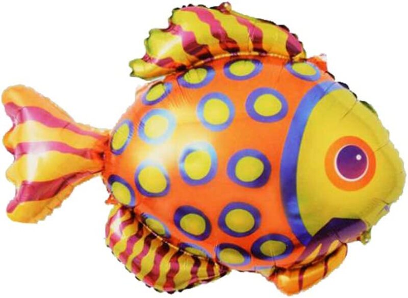 

Tropical Fish Party Fun Foil Balloons, 35 Inch, Ages 3+, Multicolour