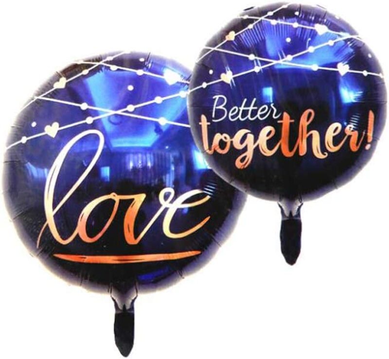 

Better Together Party Fun Foil Balloon, 22 Inch, Blue