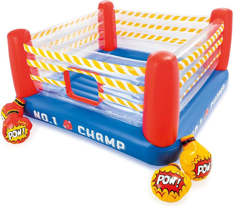

Intex Jump-O-Lene Boxing Ring Inflatable Bouncer for Ages 5-7, Multicolour