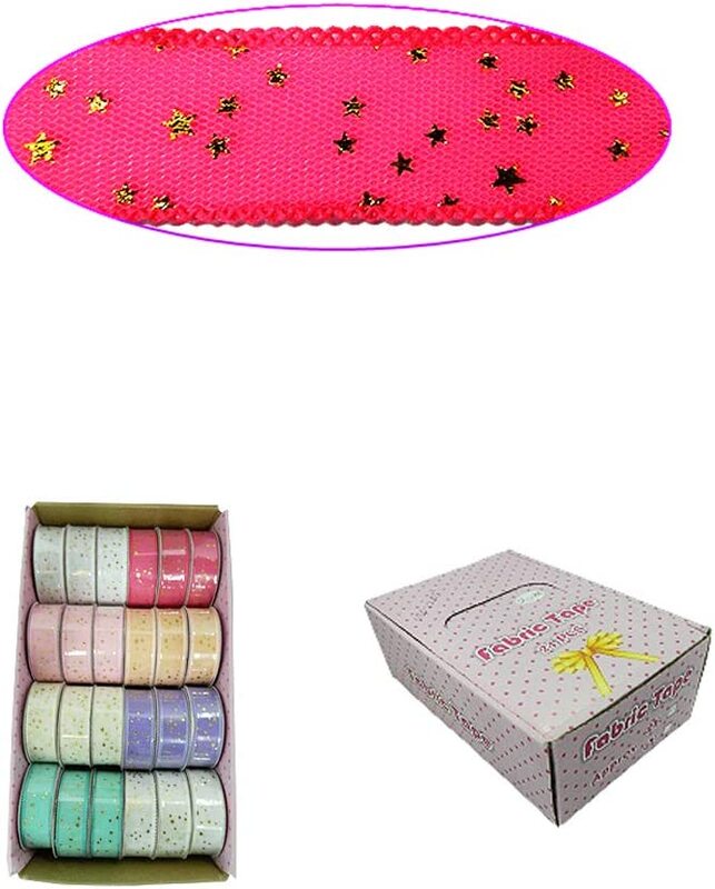 

Multi-Purpose Polyester Beautiful Net Ribbons Set, 2.5 cm x 2 Yards, 24 Pieces, All Ages, Multicolour