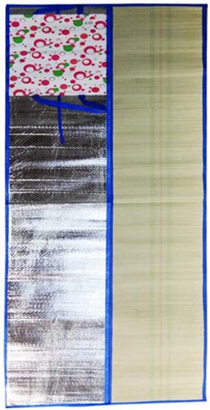 

Generic Beautiful Semi-Aluminium Foil Picnic/Beach Straw Mat, Multicolour