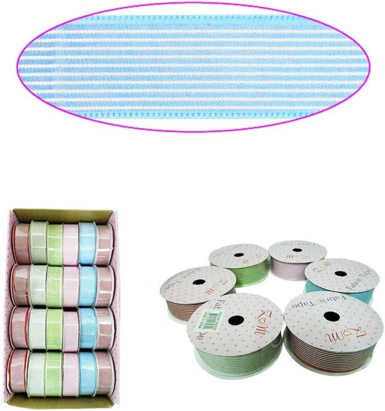 

Generic Beautiful Multi-Purpose Polyester Ribbon Set, 2.5cm x 2 Yards, 24 Pieces