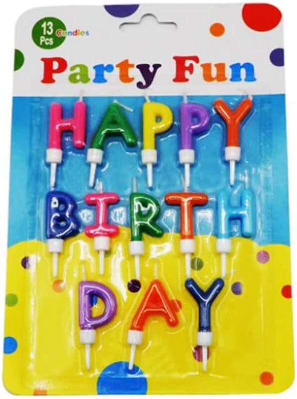 

Generic Party Fun Birthday Candles with Holder, Multicolour