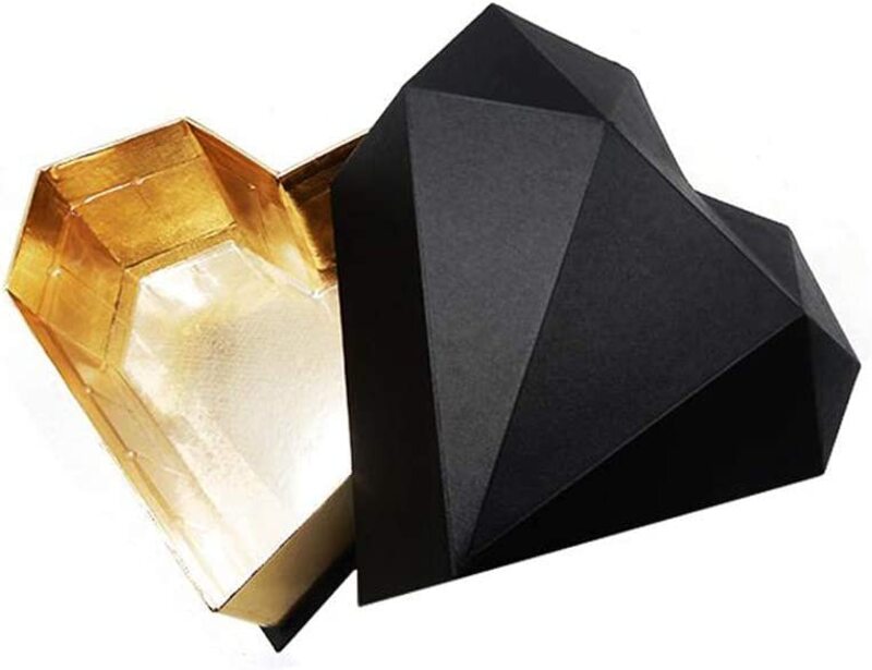 

Heart Shaped Gift Box, All Ages, Black