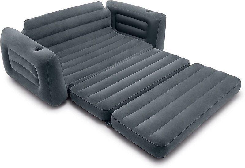 Intex Pull-Out Inflatable Convertible Sofa, Grey