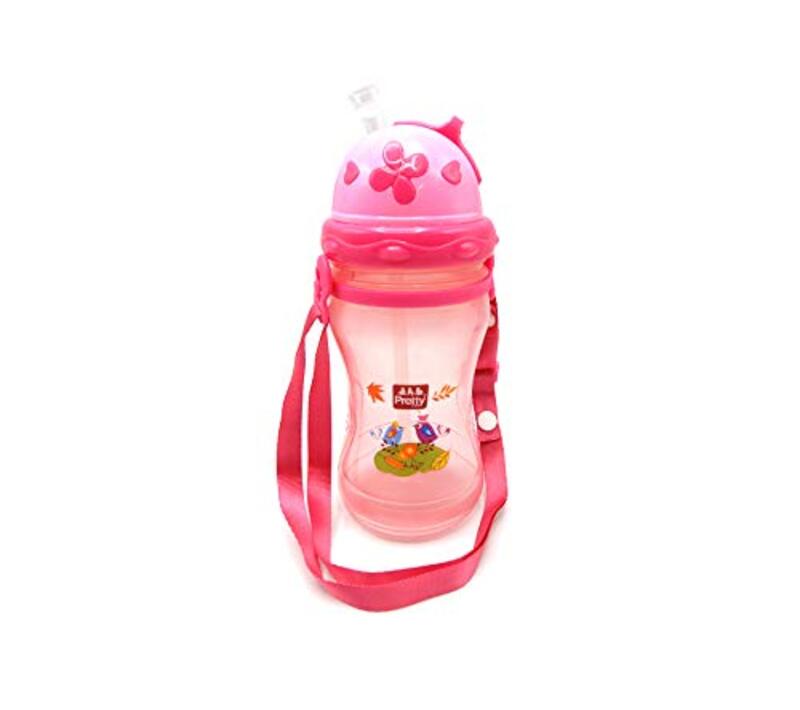 

Pretty Water Bottle for Kids, 400ml, Pink