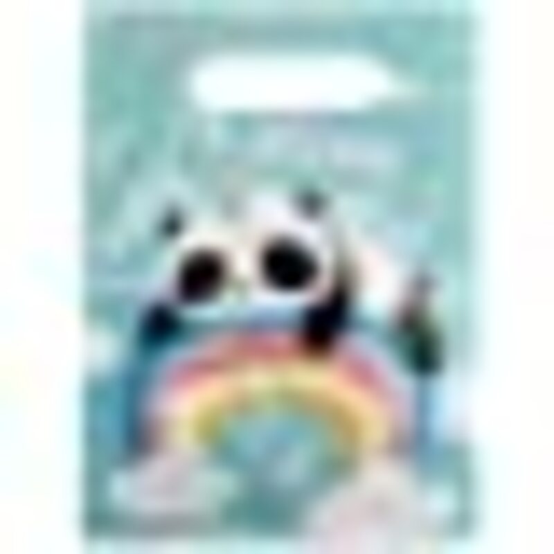 

Generic Party Fun Panda Design PE Loot Party Bags, 10 Pieces, Multicolour