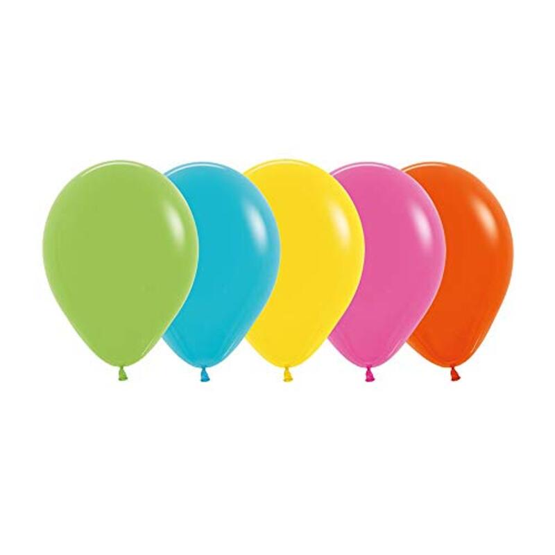 

Sempertex 12-Inch Round Solid Tropical Assorted Latex Balloons, 50-Piece, All Ages