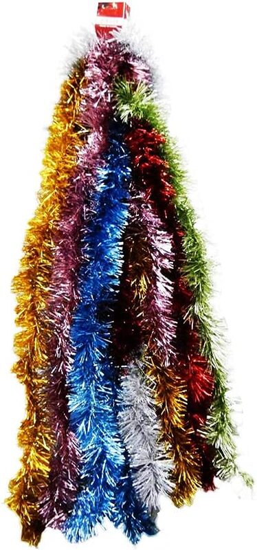 

Beautiful Tinsel Decoration For Any Party, 6 Pieces, 9cm x 2mtr, Ages 8+, Multicolour