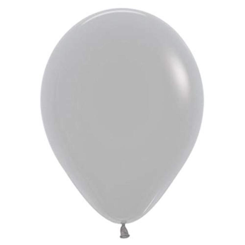 

Sempertex Round Fashion Latex Balloons, 50-Piece, Grey