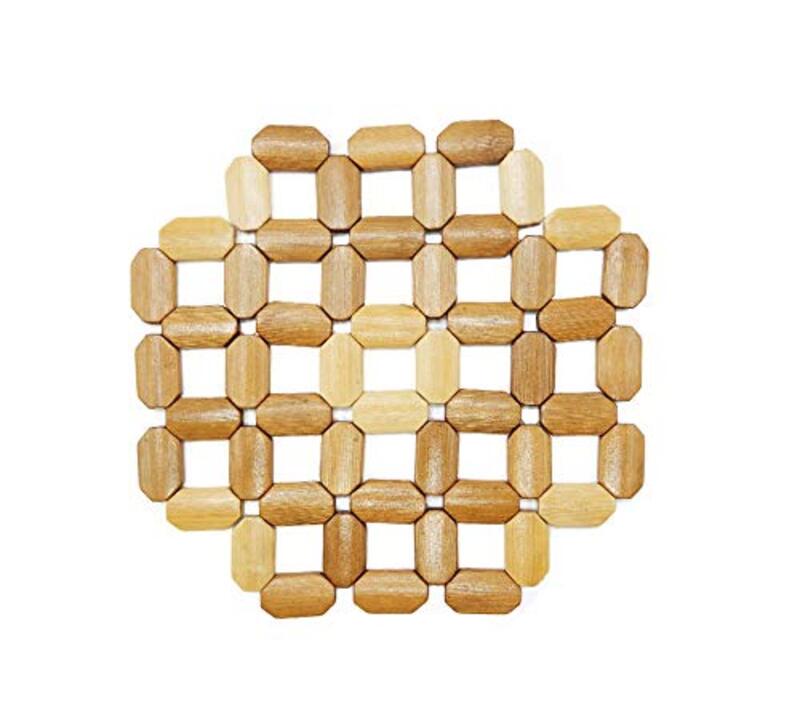 

Very Beautiful Bamboo Trivet for your Dining Table, 19cm, Beige
