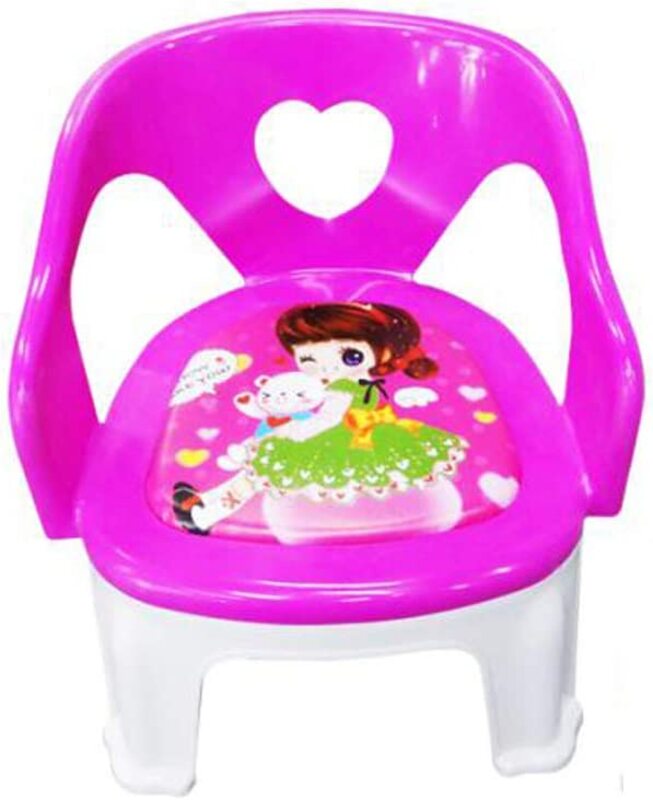 

Plastic Portable Small Chair for Kids, Pink